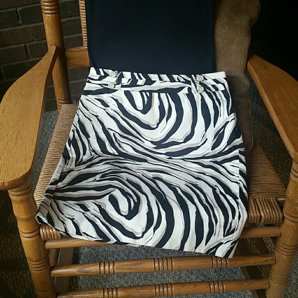Loft animal print skirt, size 00P